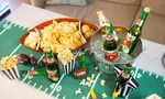 Sports themed food and beverage selection with Twang salts