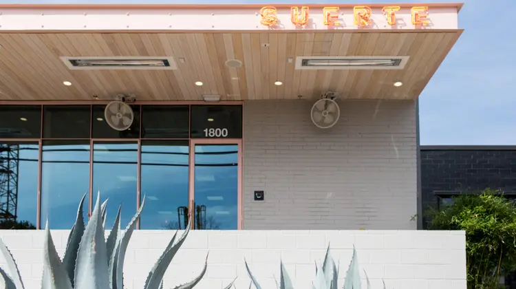 Suerte is a contemporary Mexican restaurant serving south of the border specialties & snacks, beer, wine & craft cocktails.