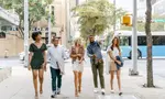 Patrons of 2nd Street District enjoying the restaurants and shops